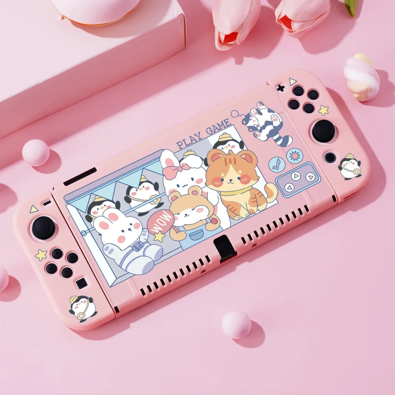 Kawaii Animals Nintendo Switch Case - Main Image