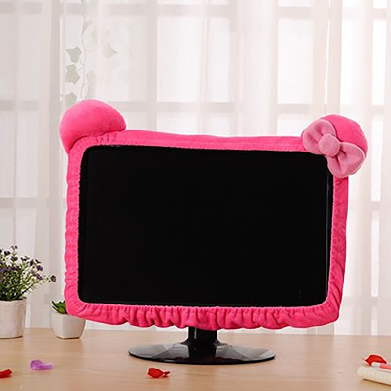 Kawaii Hot Pink Computer Screen Cover