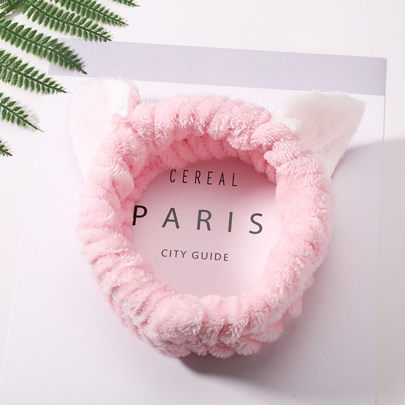 Kawaii Light Pink Soft Cat Headband