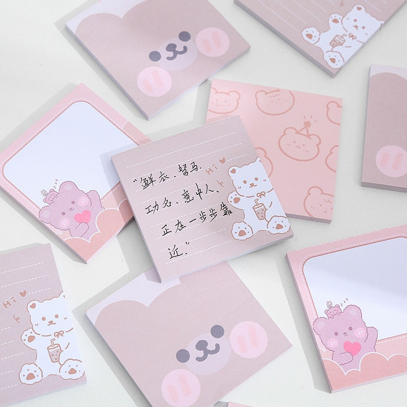 Kawaii Bear Sticky Notes