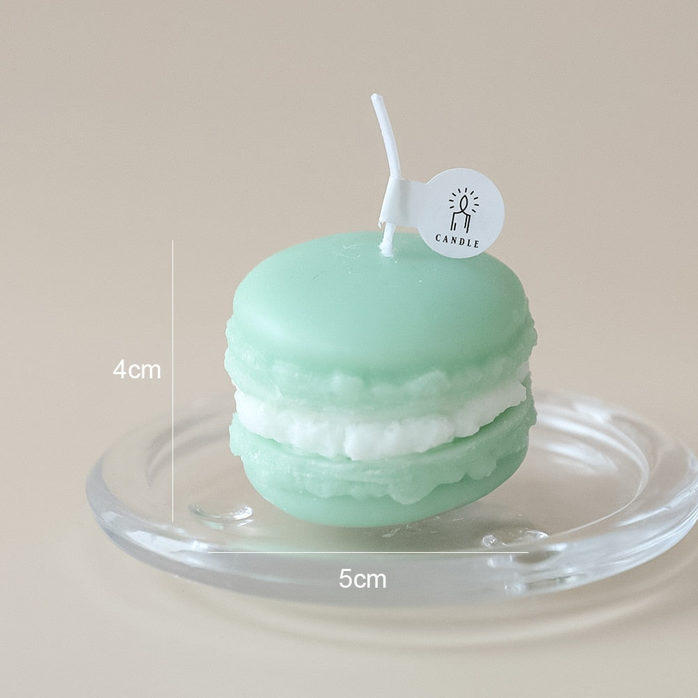Kawaii Green Macaron Scented Candle