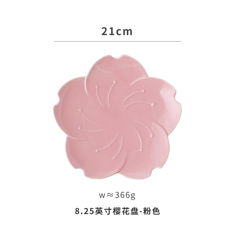 Kawaii Pink Cherry Blossom Plate