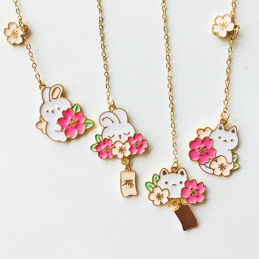Kawaii Cherry Blossom Bookmarks