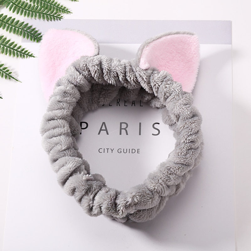 Kawaii Grey Soft Cat Headband