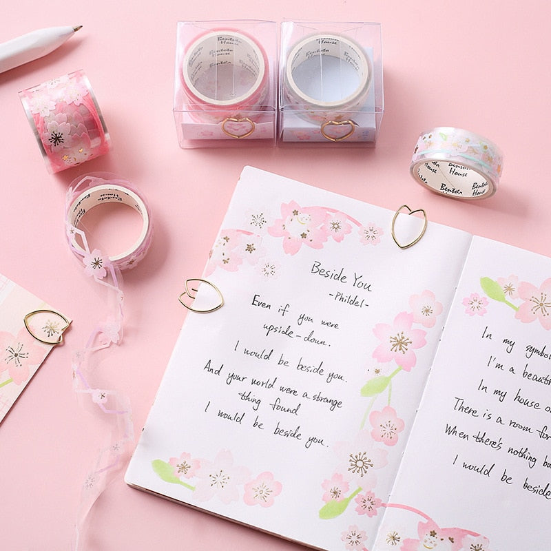 Kawaii Cherry Blossom Washi Tape