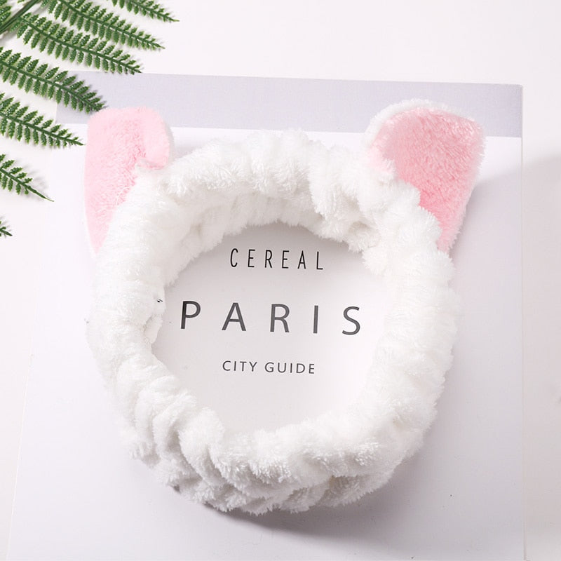 Kawaii White Soft Cat Headband