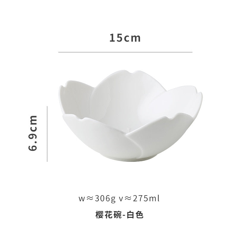 Kawaii White Cherry Blossom Bowl