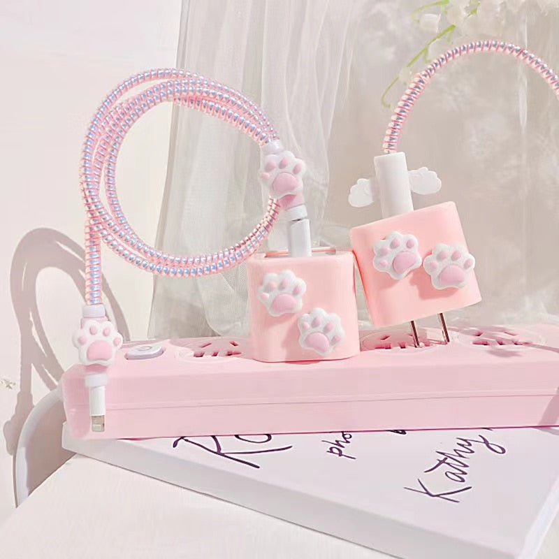 Kawaii Cat Paw iPhone Charger
