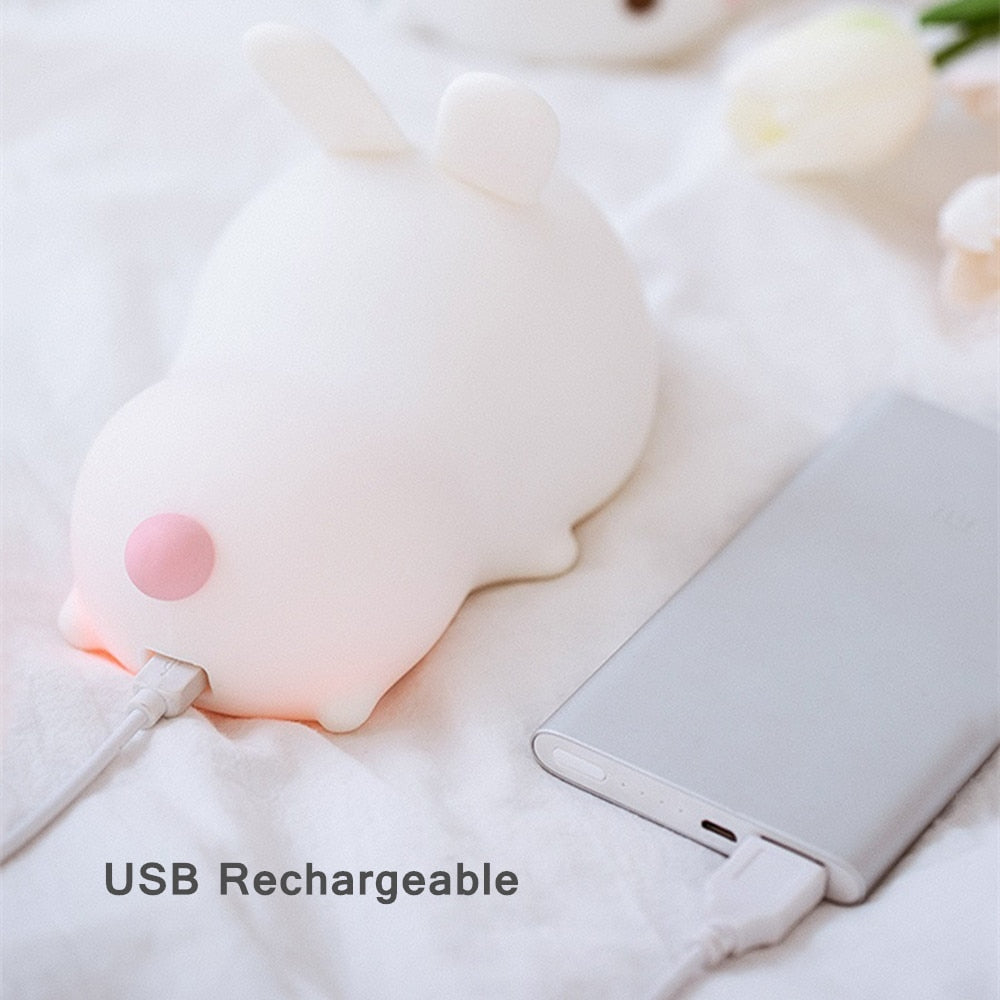 Kawaii Bunny Night Light Charging