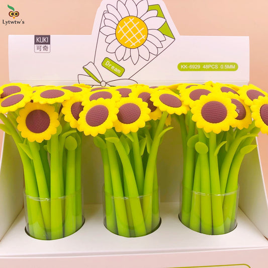 Kawaii Sunflower Gel Pens