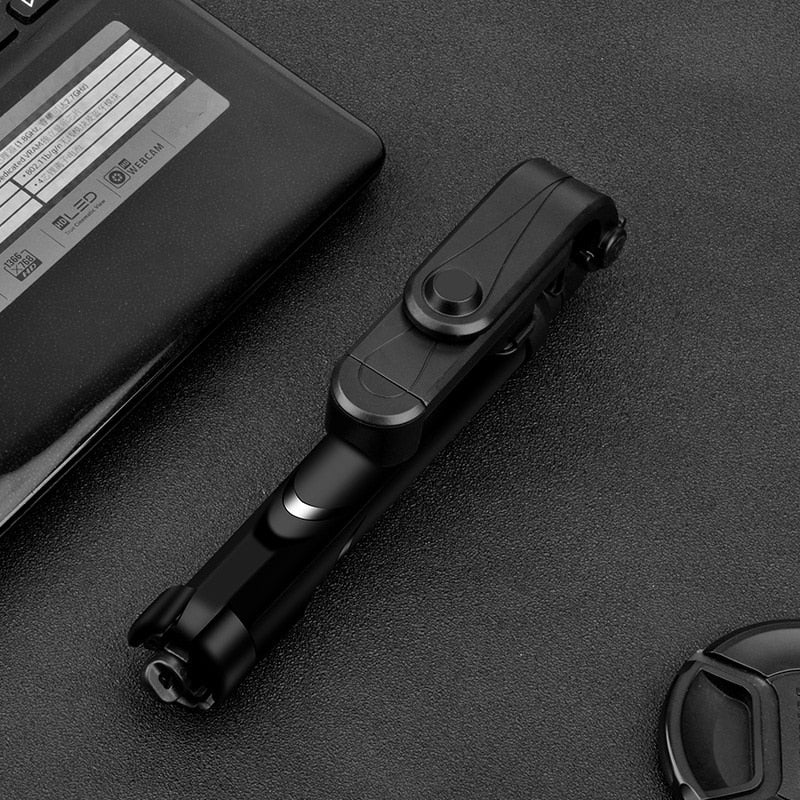 Tripod With Bluetooth Remote in Black