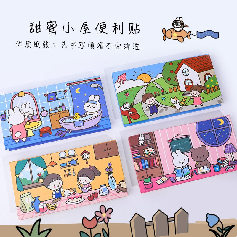 4 Kawaii Sticky Notes Sets