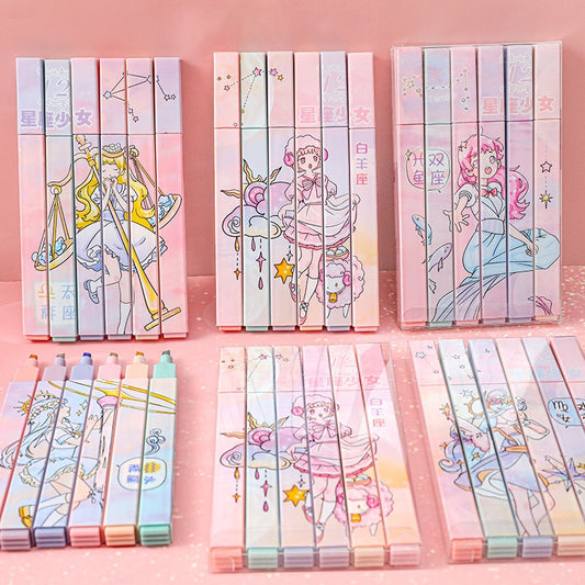 Kawaii Constellation Highlighter Sets
