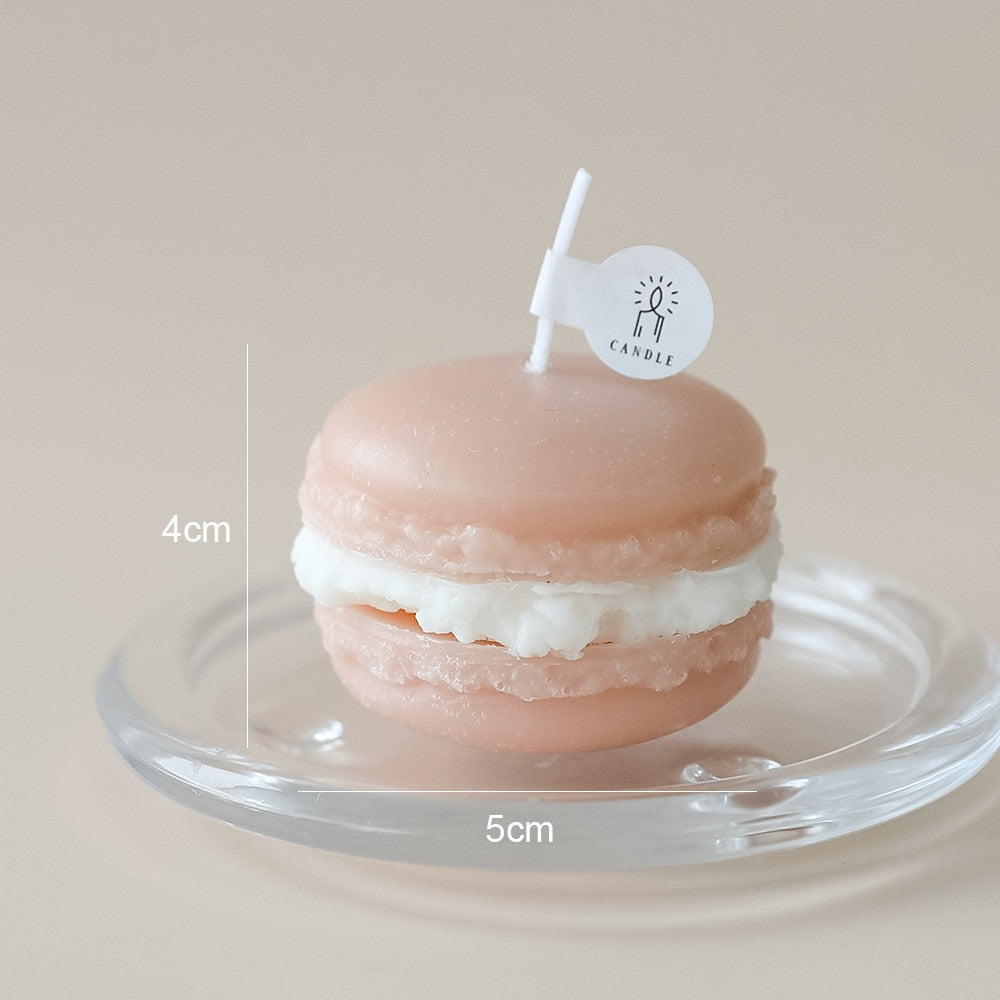 Kawaii Tan Macaron Scented Candle