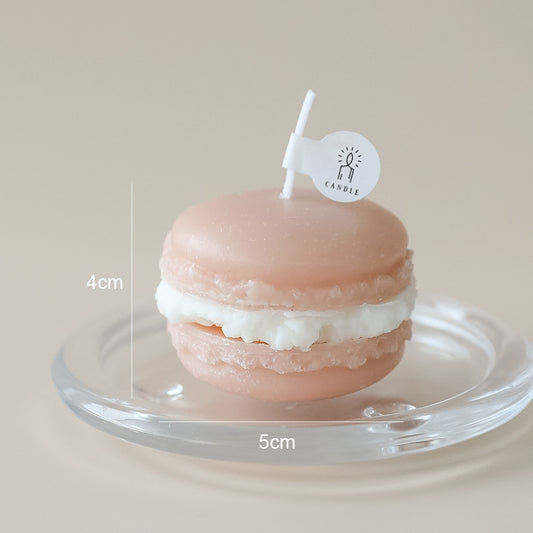 Kawaii Tan Macaron Scented Candle