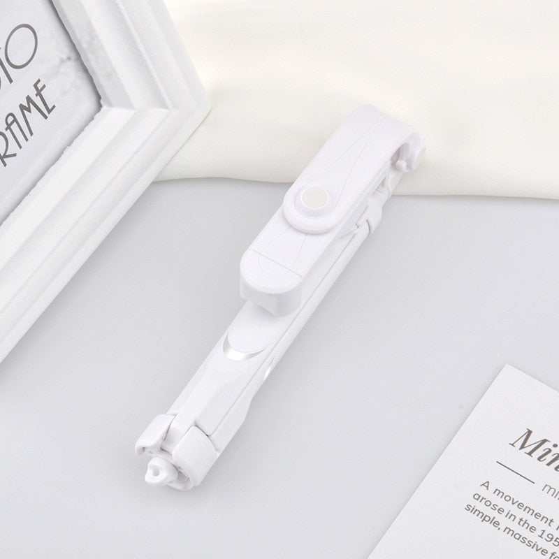 Tripod With Bluetooth Remote in White