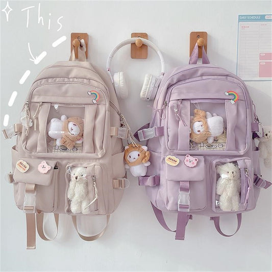 Kawaii Plushie Showcase Backpacks