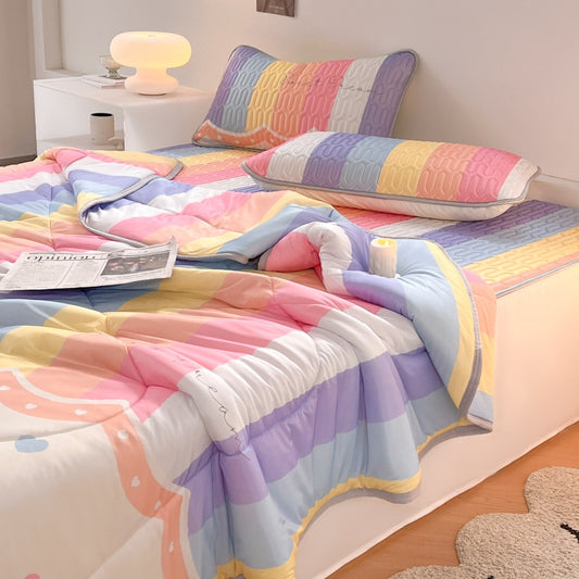 Kawaii 3 Piece Reversible Quilt Sets