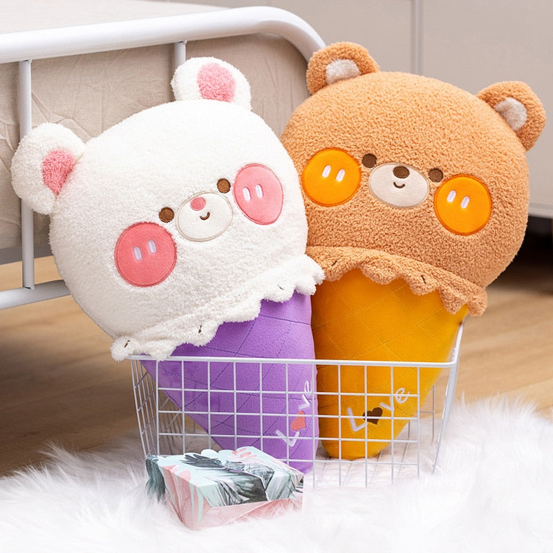 Kawaii Ice Cream Bear Plushies