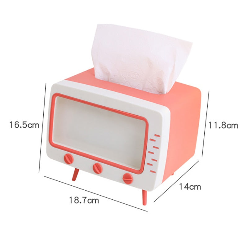 Tissue Box & Phone Holder