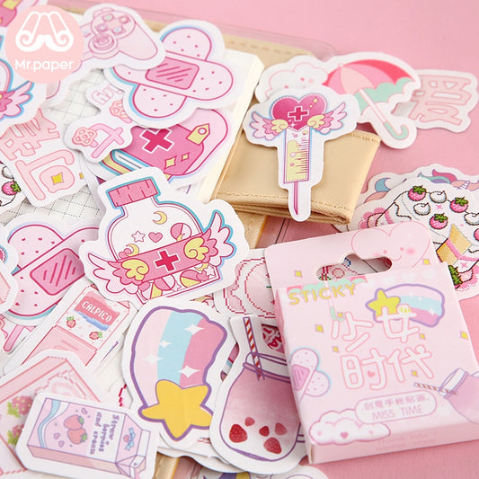 Kawaii 46Pcs/box Diary Stickers