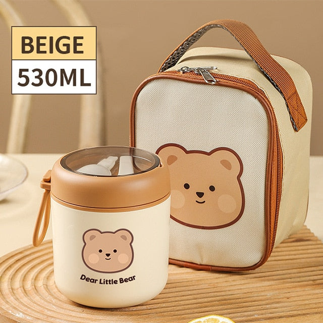 Kawaii Bear Lunch Box and Tote
