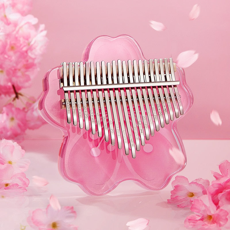 Kawaii Pink Cherry Blossom Kalimba