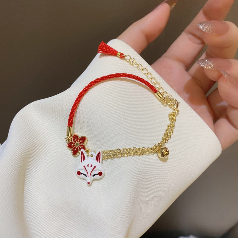 Kawaii Red Kitsune Fox Bracelet
