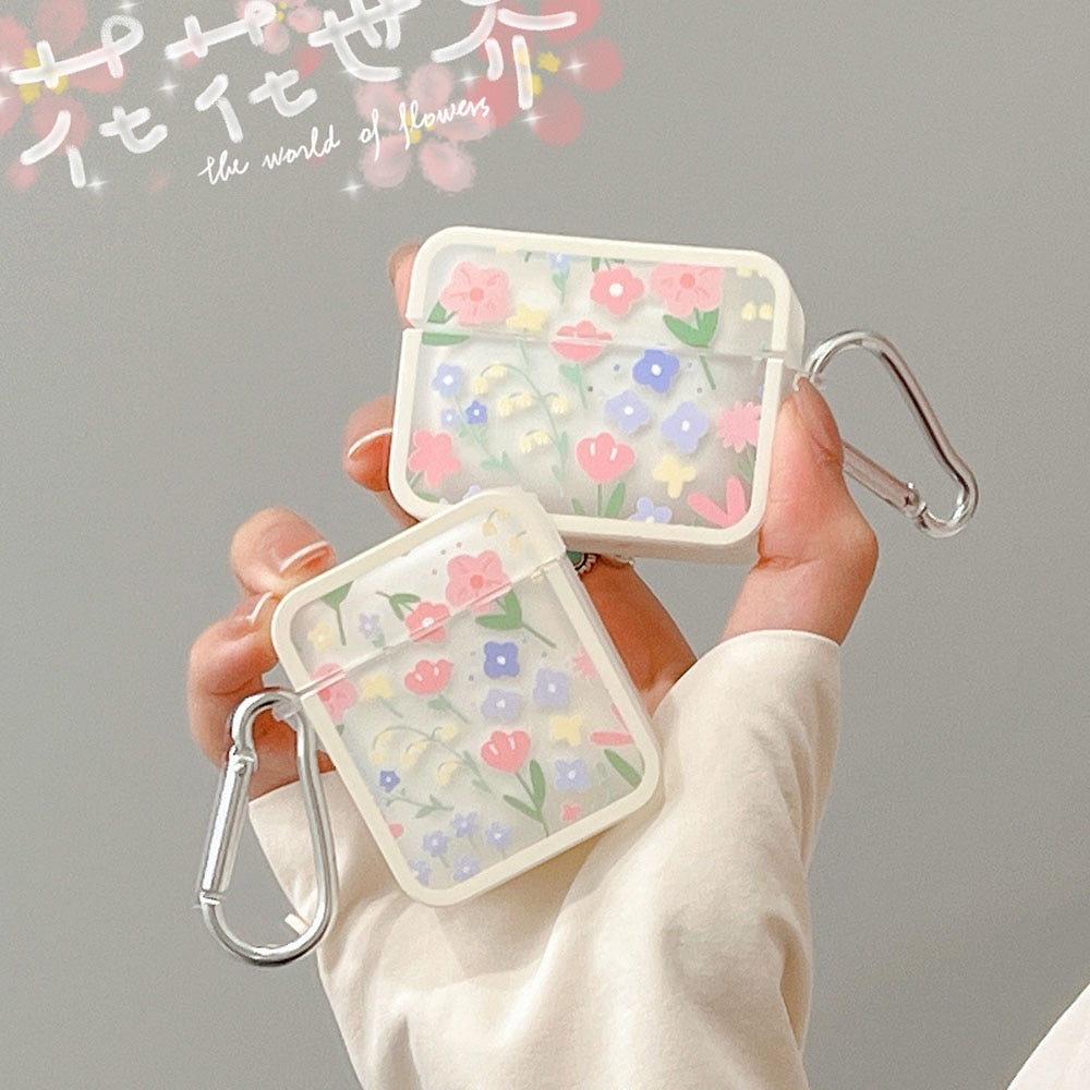Kawaii Pastel Flowers AirPods Cases