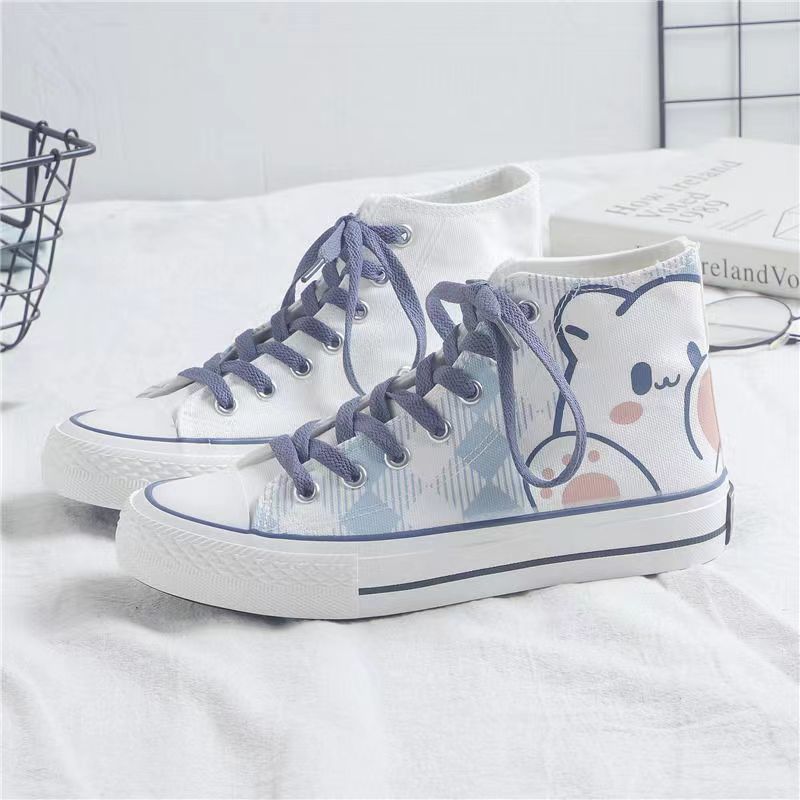 Kawaii Bear Print High Tops