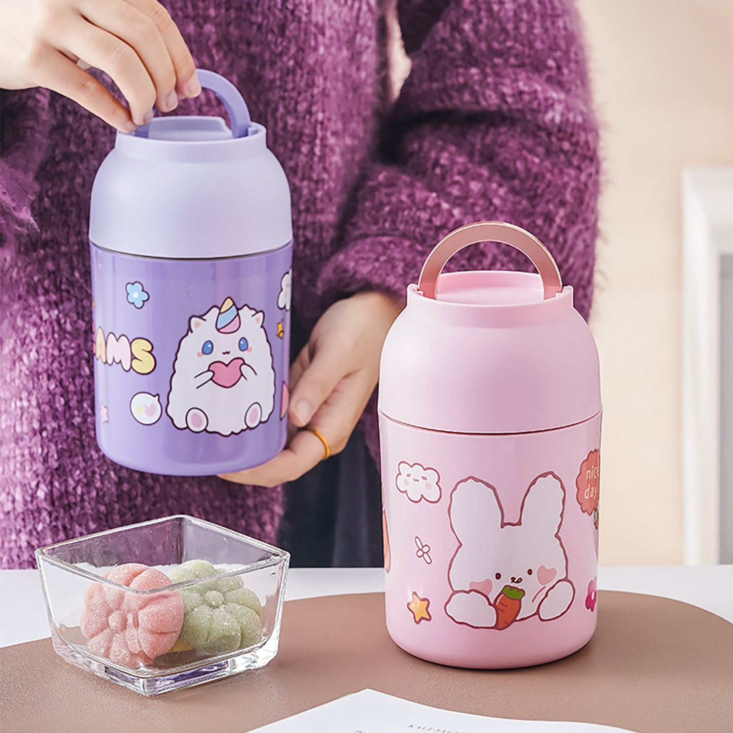 Kawaii 3 Layer Thermoses