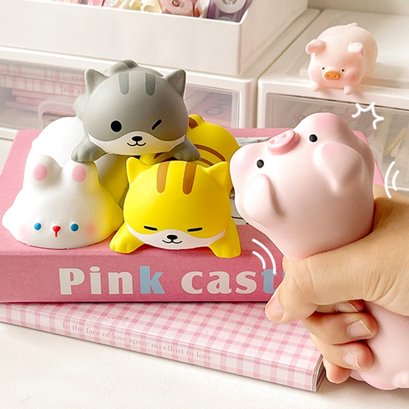 Kawaii Squishy Wrist Rest Being Squeezed