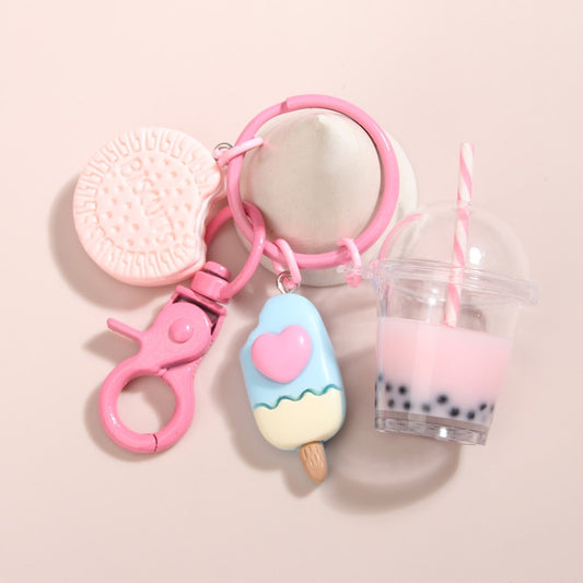 Kawaii Bubble Tea & Sweets Keychain
