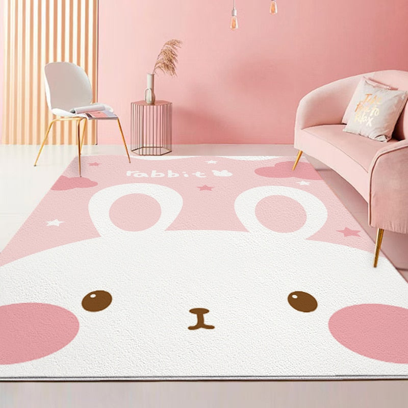 Kawaii Bunny Floor Rug