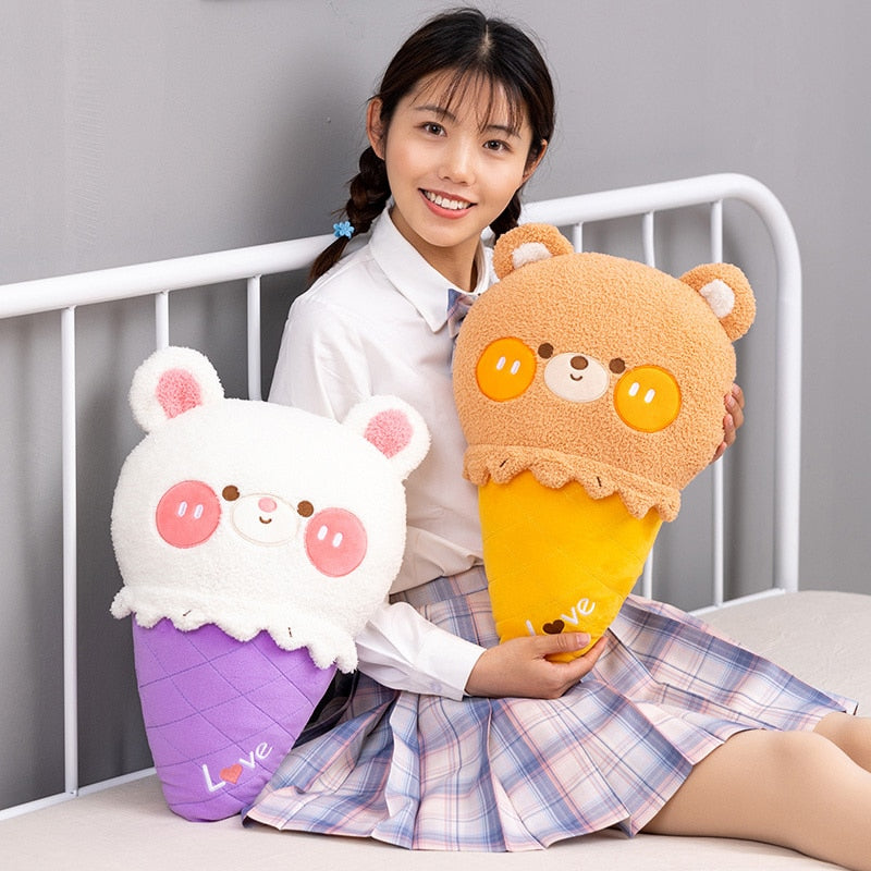 Kawaii Ice Cream Bear Plushies
