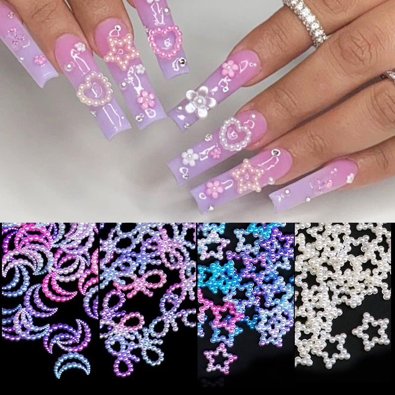 Kawaii Pearl Nail Charms