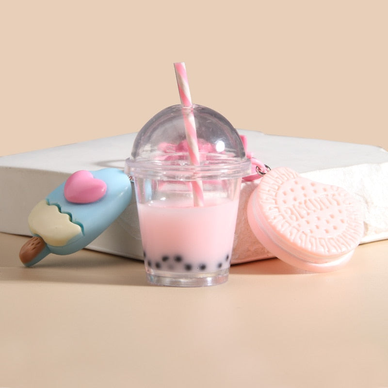 Kawaii Bubble Tea & Sweets Keychain