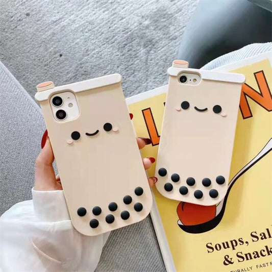 Hand Holding a kawaii Boba Tea Phone Case