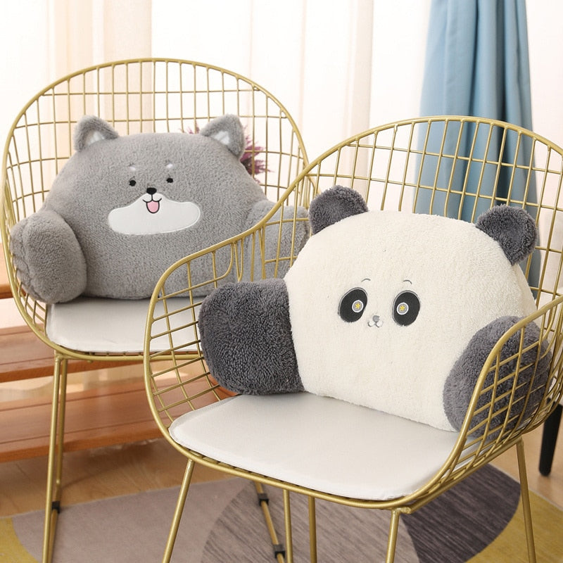 Kawaii Husky and Panda Cushions