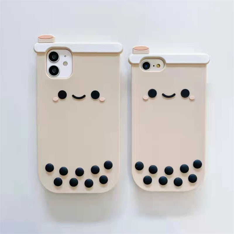 Kawaii Boba Tea Phone Cases