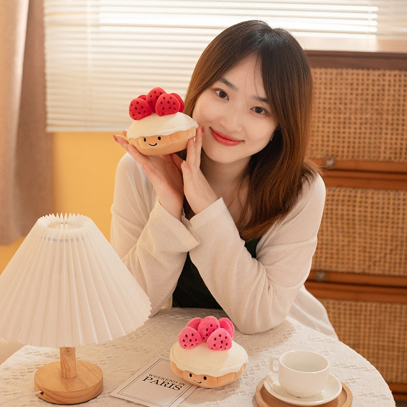 Kawaii Strawberry Cake Plushie