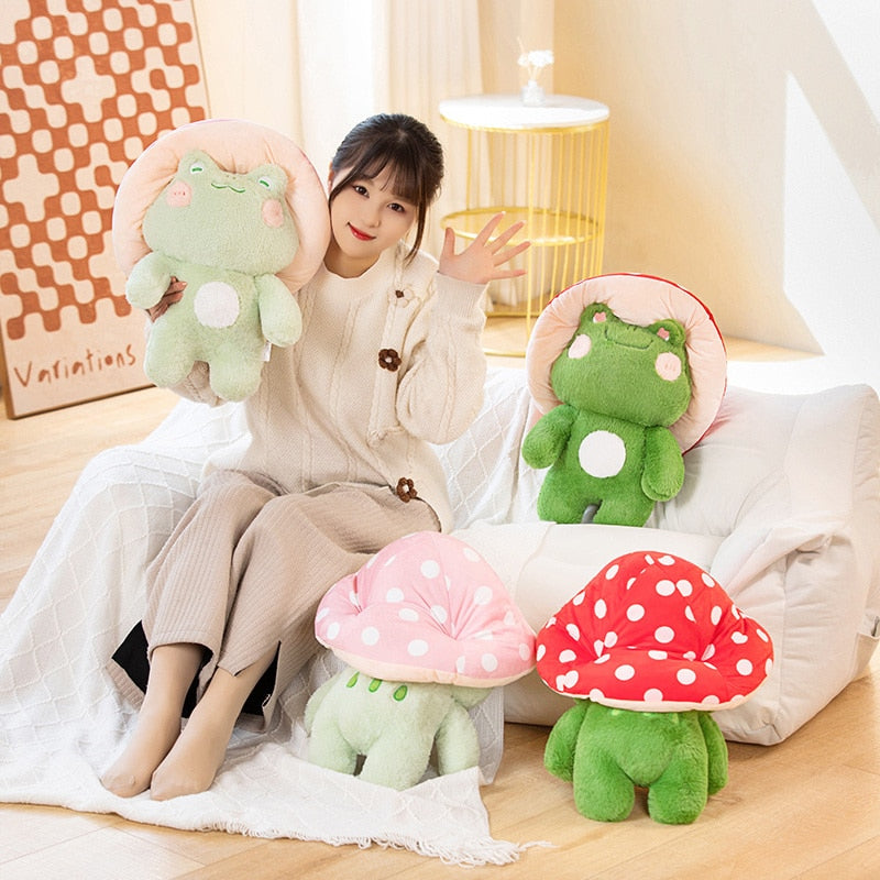 Kawaii Mushroom Frog Plushies