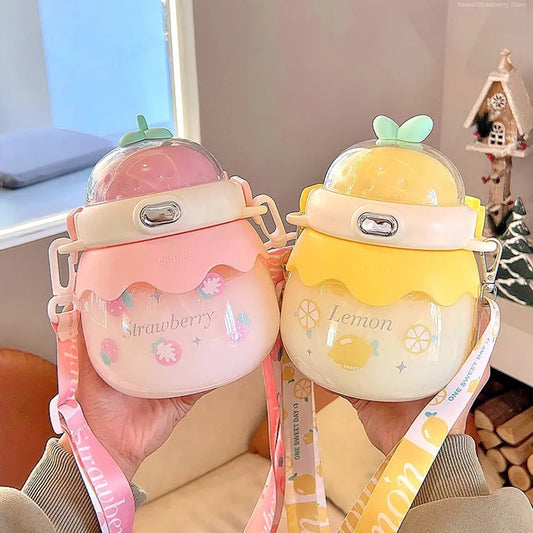 Kawaii Fruit Themed Water Bottles