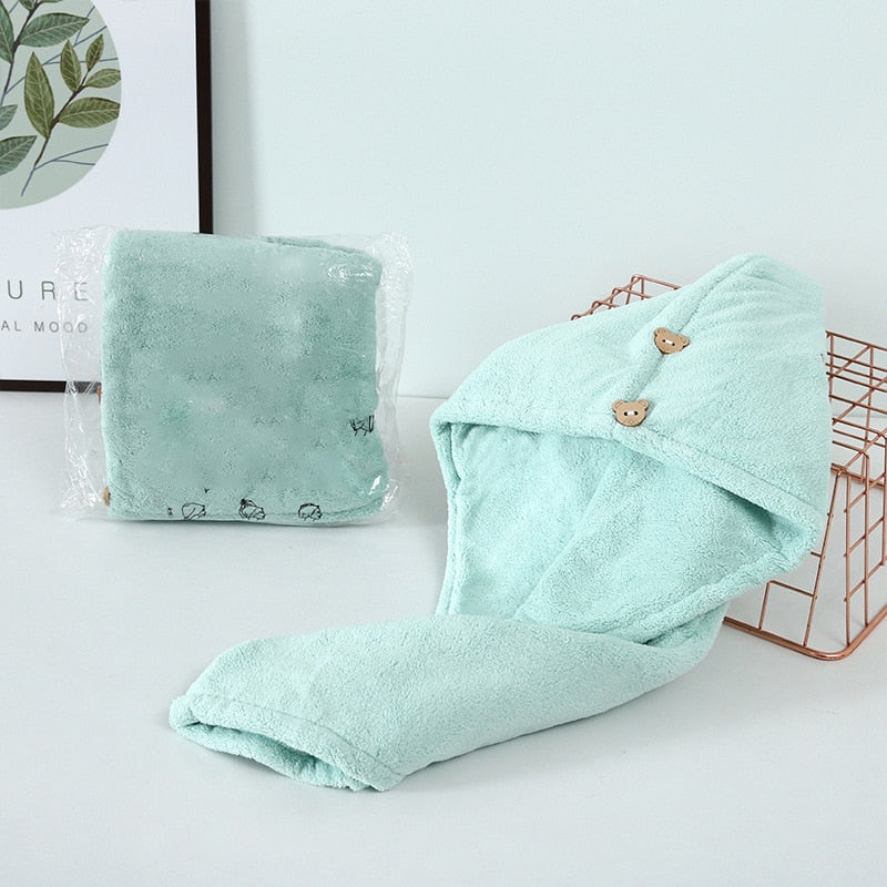 Kawaii Microfiber Hair Towel
