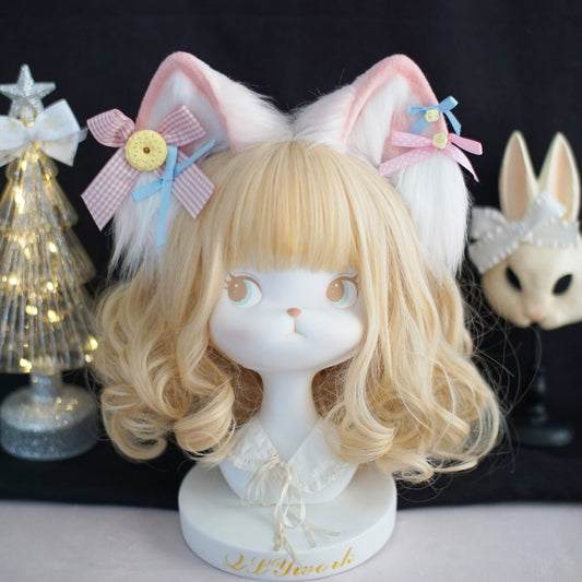 Kawaii Pink Cat Ears Cosplay Headband