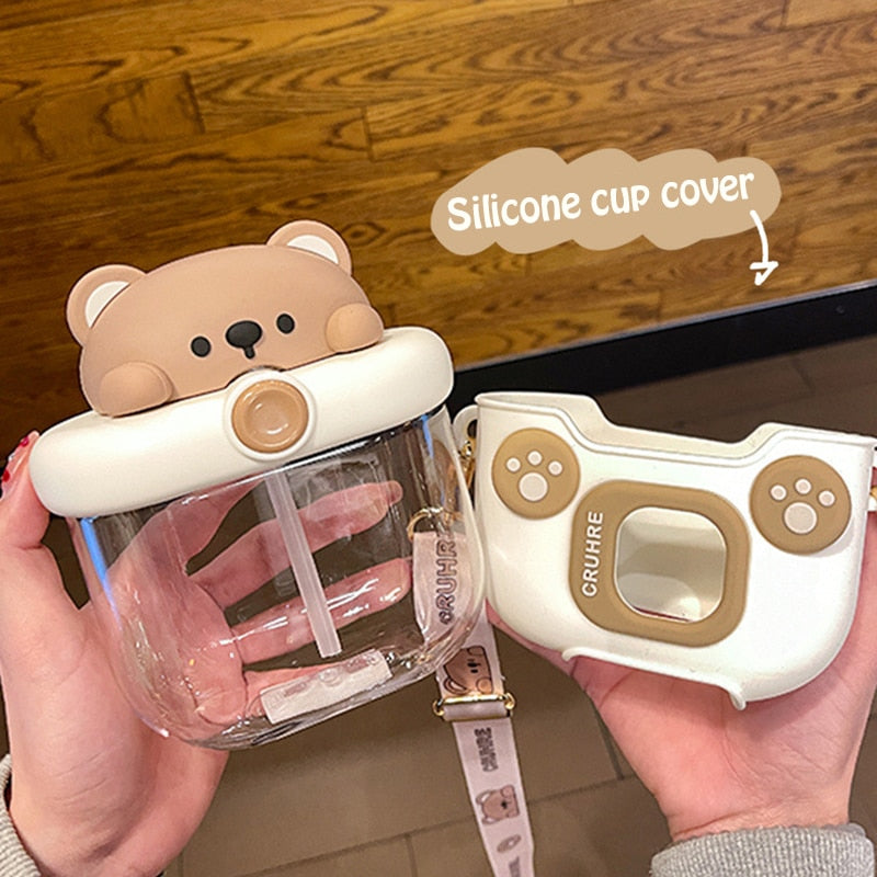 Kawaii Bear Water Bottle Cup Cover