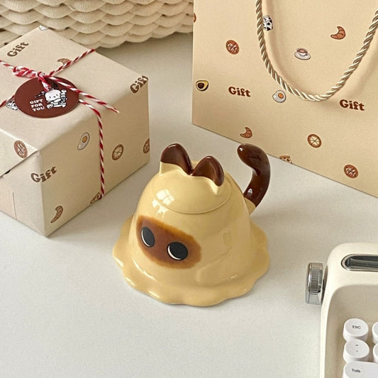 Kawaii Mashed Potato Cat Mug
