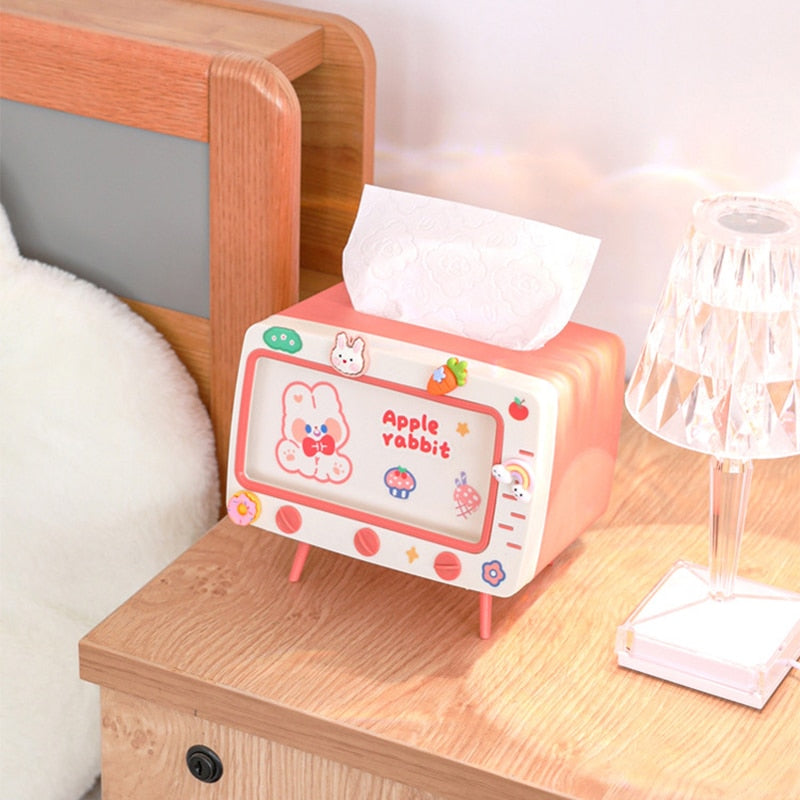 Cute Bunny Tissue Box & Phone Holder