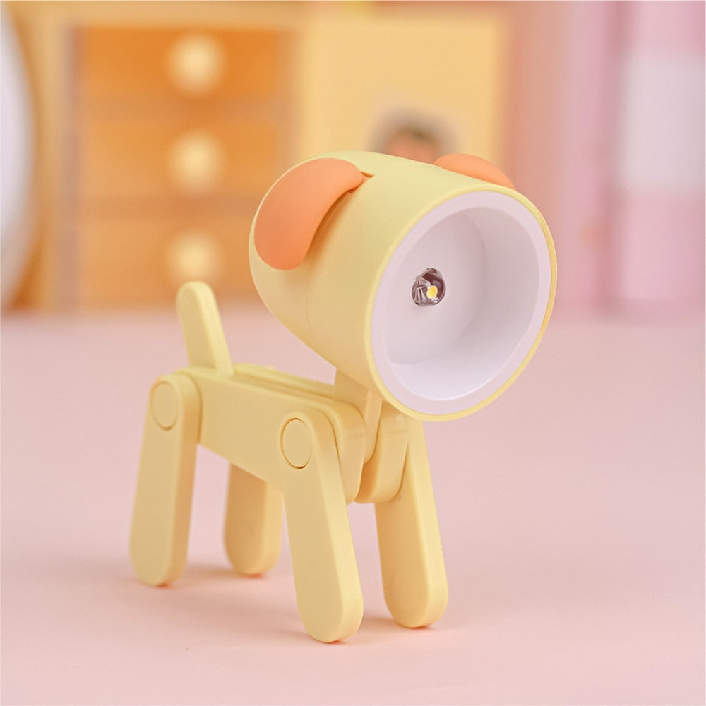 Kawaii Yellow Mini LED Dog Night Light