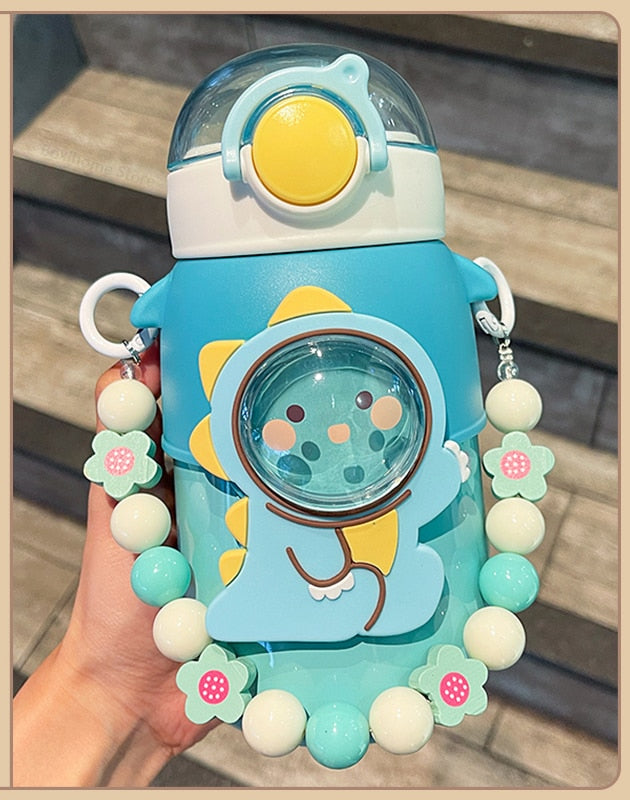 Kawaii Dinosaur Stainless Steel Water Bottle